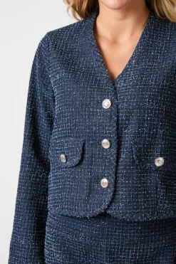 Neo Noir Overtøj & Jakker<Manua Denim Structure Jacket 164145
