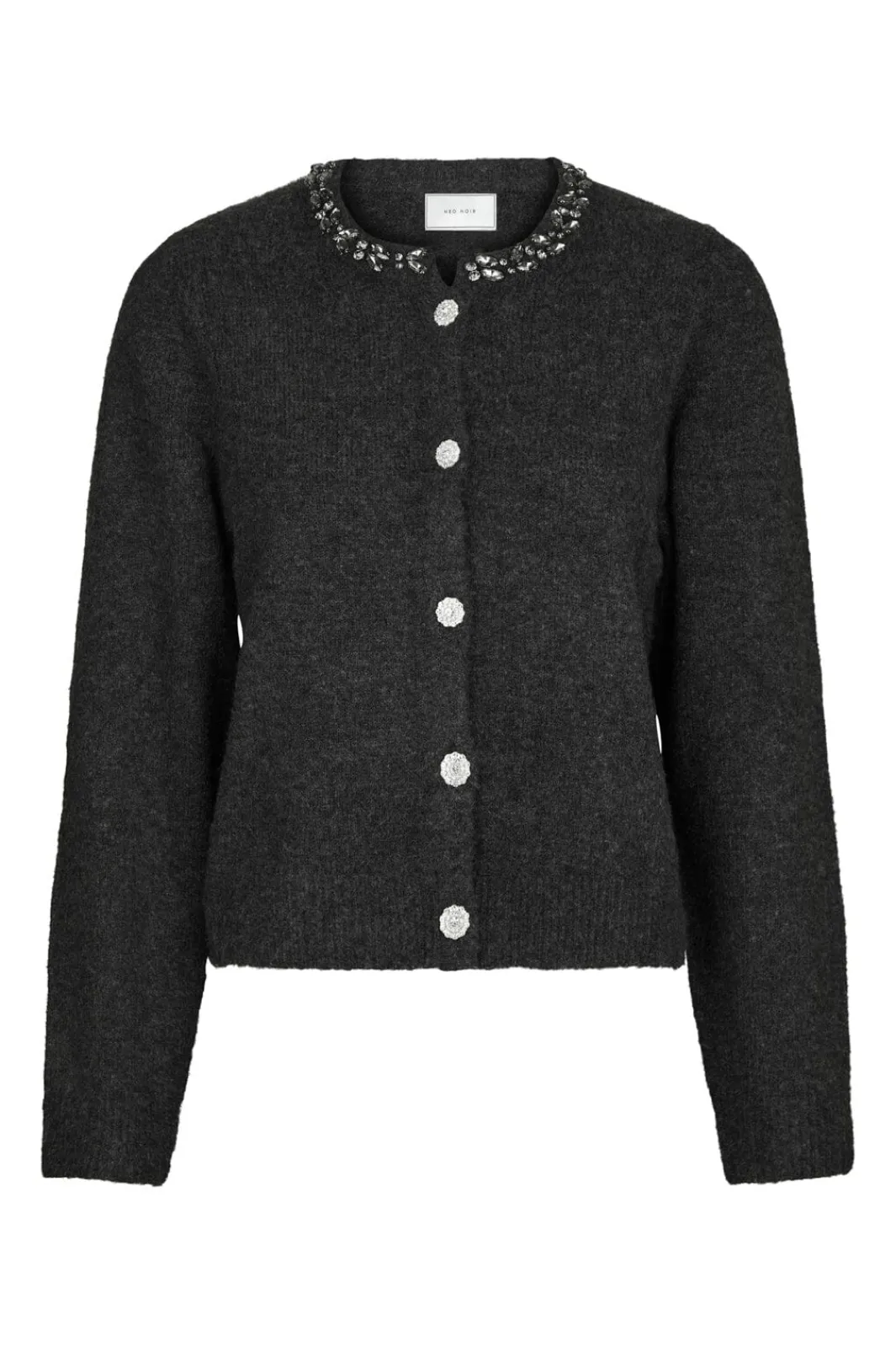 Hot Marie Stone Knit Cardigan 163850 Cardigans|Ammevenligt Tøj