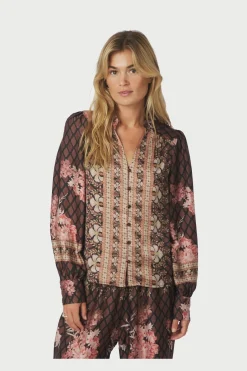 Online Massima Botanical Border Blouse 167029 Sæt 🛍️|Bluser & Skjorter