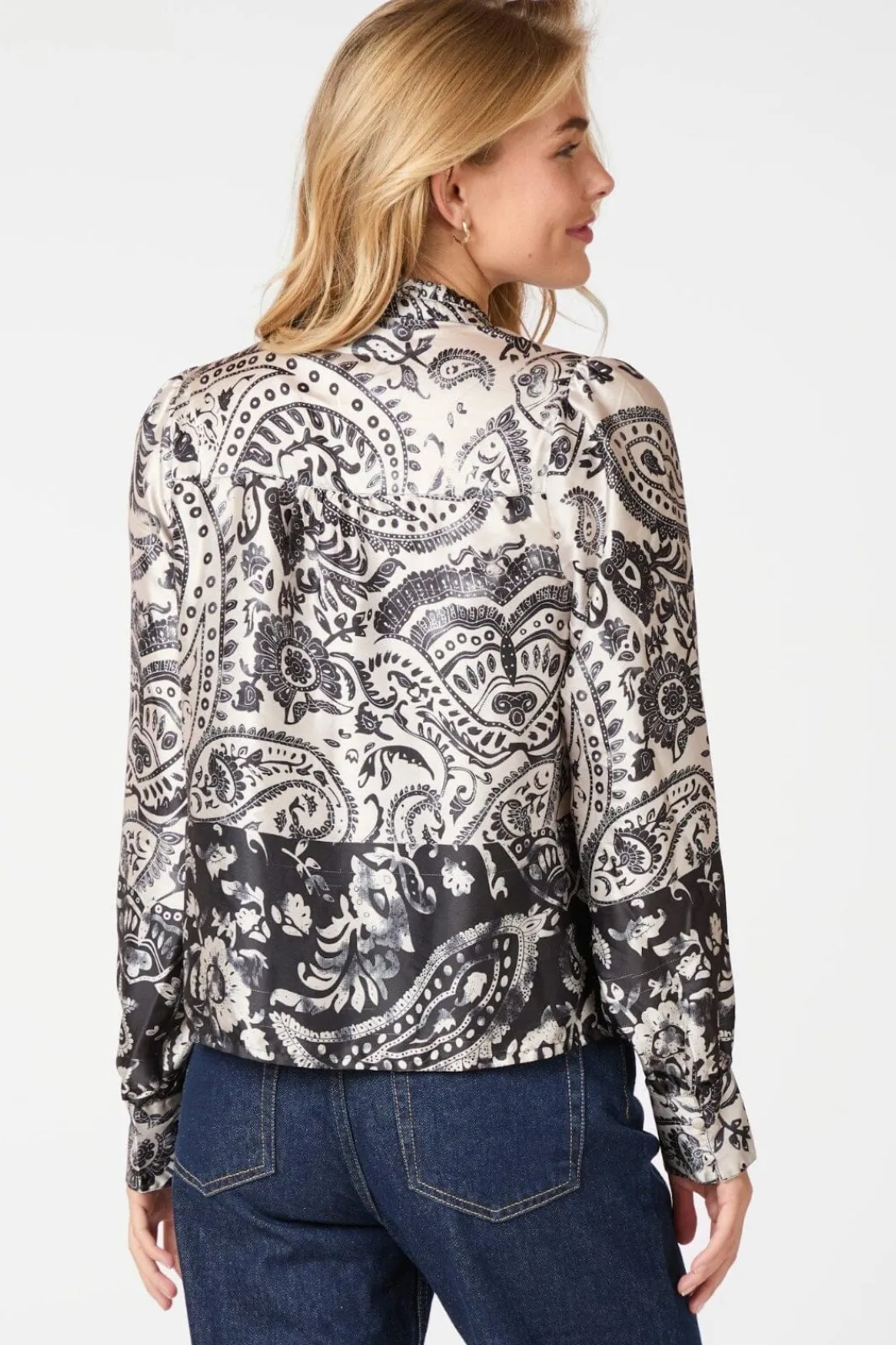 Clearance Massima Deco Paisley Blouse 164308 Bluser & Skjorter