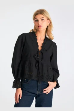 Neo Noir Bluser & Skjorter<Matsi Embroidery Blouse
