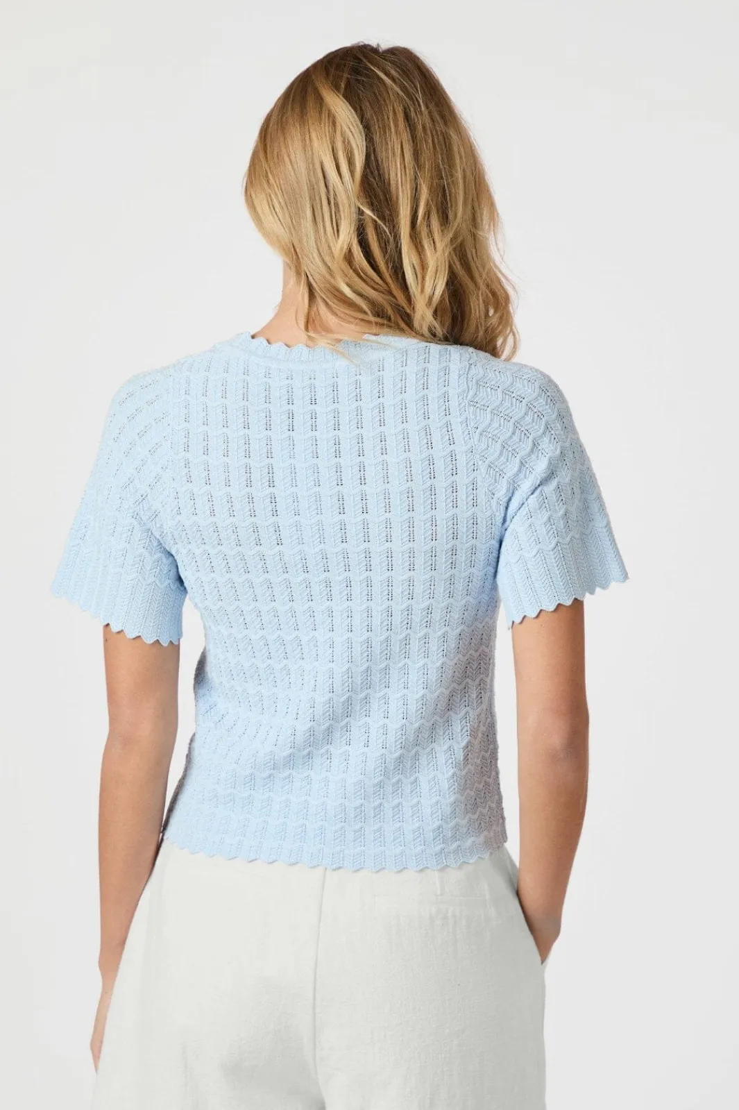Clearance Meiko Solid Knit Blouse 164706 Bluser & Skjorter