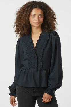 Neo Noir Bluser & Skjorter<Melfy Structure Blouse 166695