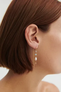 Discount Mellow Blue Earchains e-375-gp - Øreringe