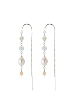 Pernille Corydon Jewellery Øreringe<Mellow Blue Earchains e-375-s -