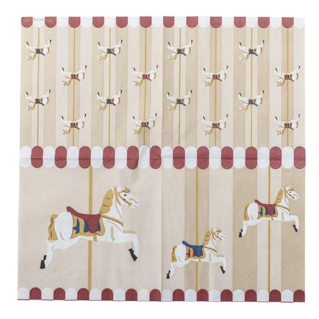 Bloomingville Ting Til Køkkenet<Merry-go-round Serviet, Natur, FSC® Mix, Papir 82062899