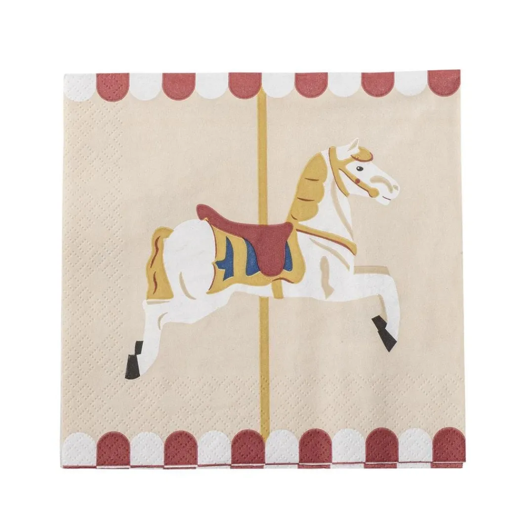 Bloomingville Ting Til Køkkenet<Merry-go-round Serviet, Natur, FSC® Mix, Papir 82062899