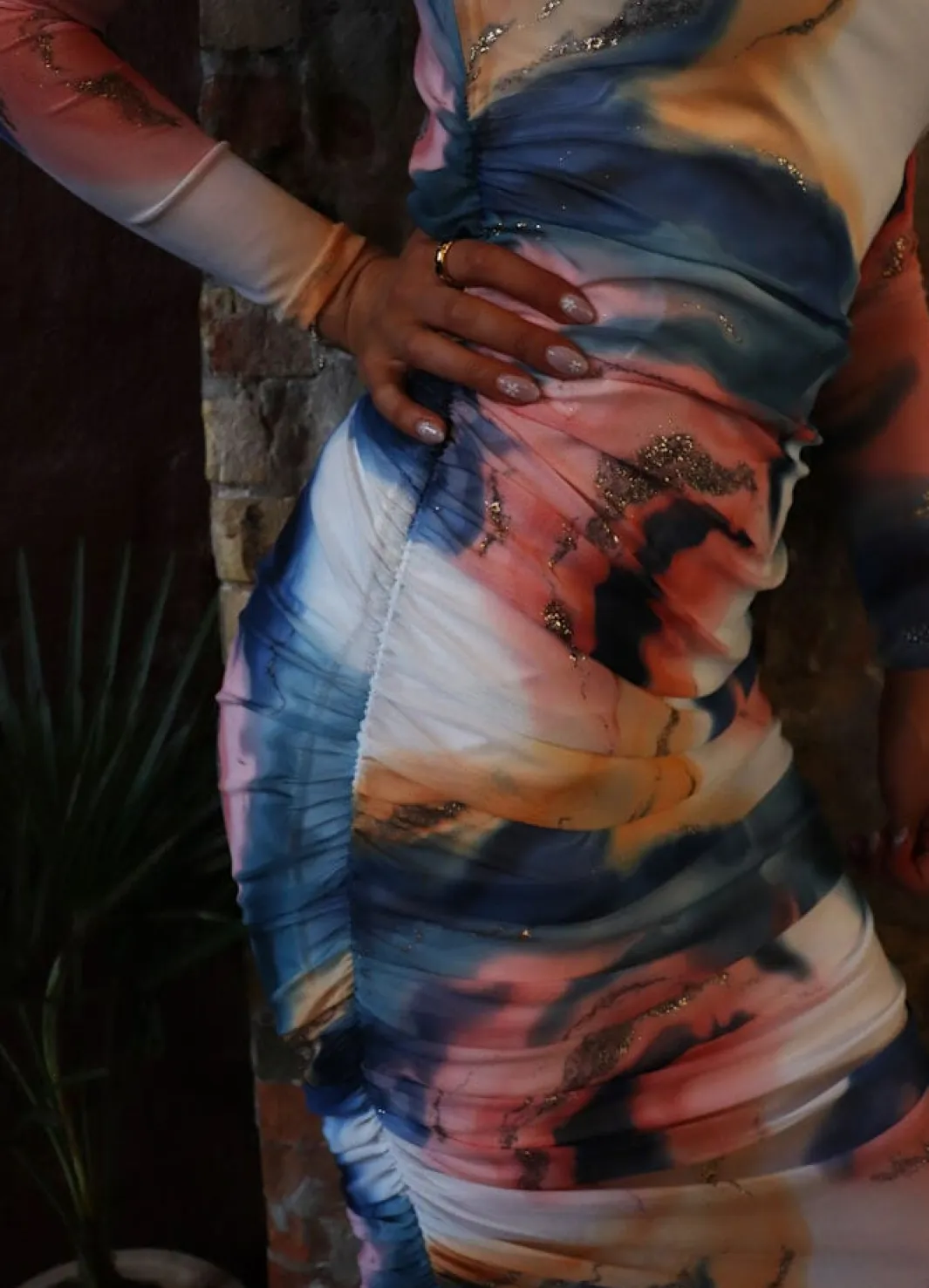 Liberte Kjoler<Mesh Ls Long Dress 22219