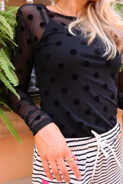 Liberte Bluser & Skjorter<Mesh Ls Tshirt 22065