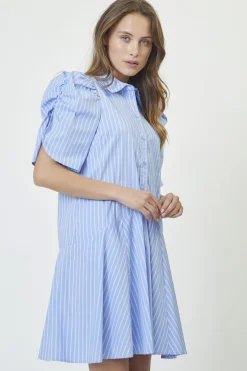 Co´Couture Bluser & Skjorter|Ammevenligt Tøj<Micacc Stripe Ss Shirt Dress 36551