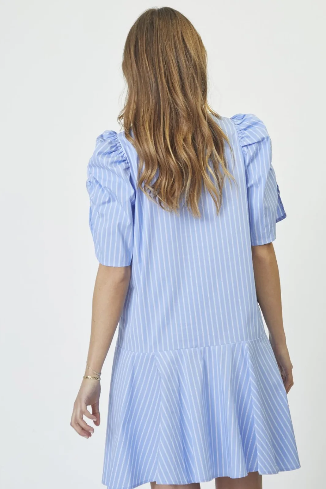 Co´Couture Bluser & Skjorter|Ammevenligt Tøj<Micacc Stripe Ss Shirt Dress 36551