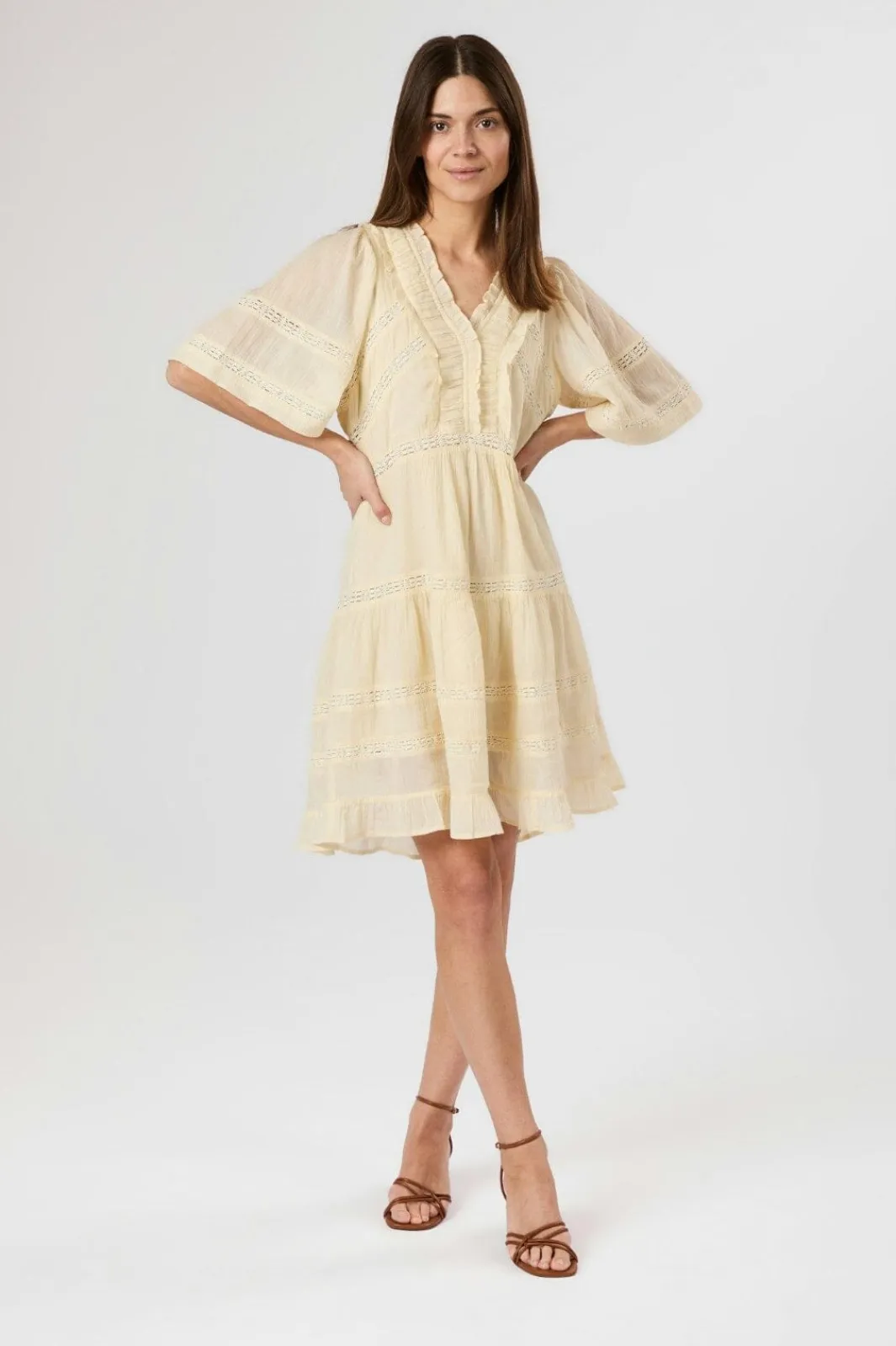 Hot Milene S Voile Dress 165528 Kjoler