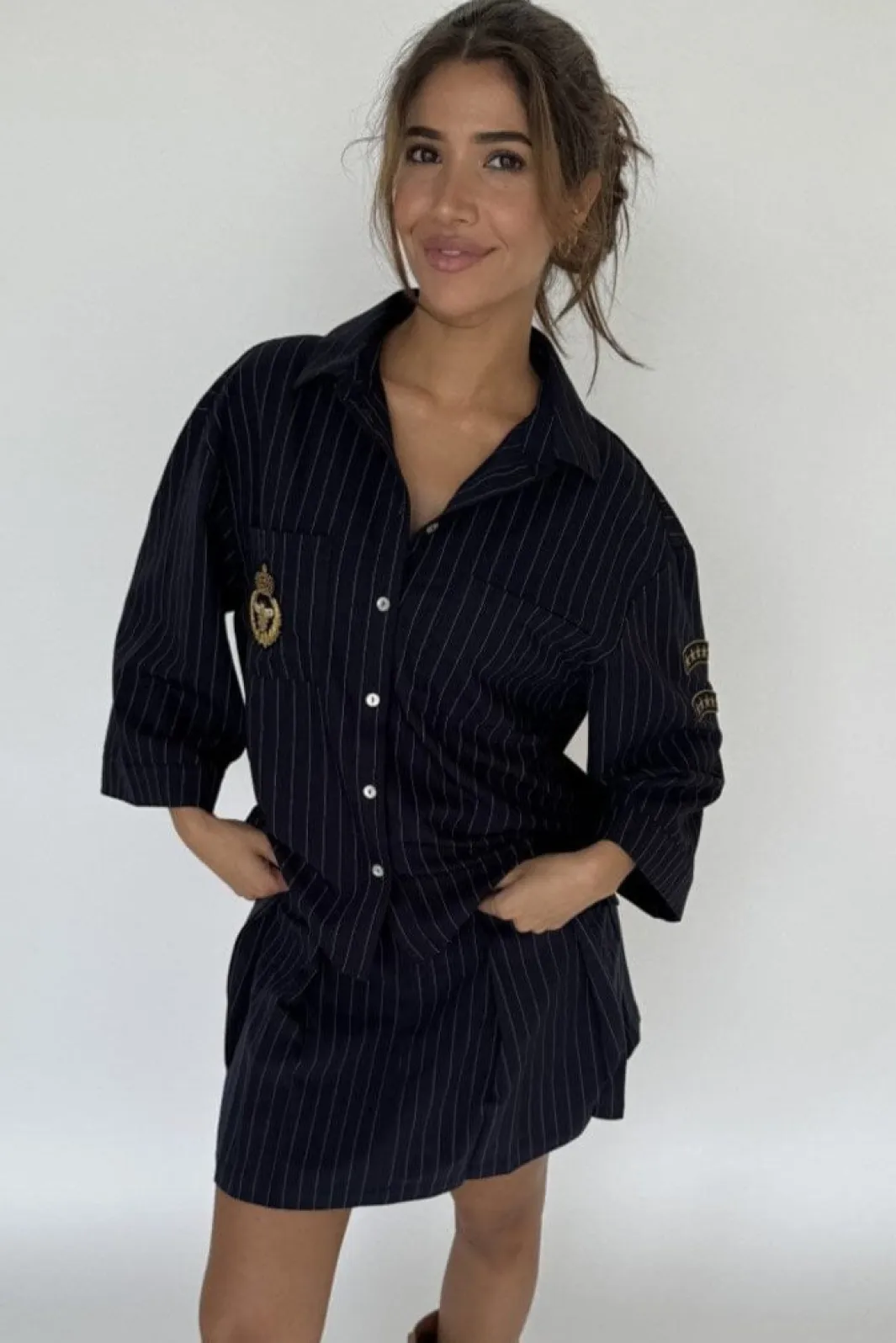 Continue Bluser & Skjorter<Mili Pinstripe Patch 14999