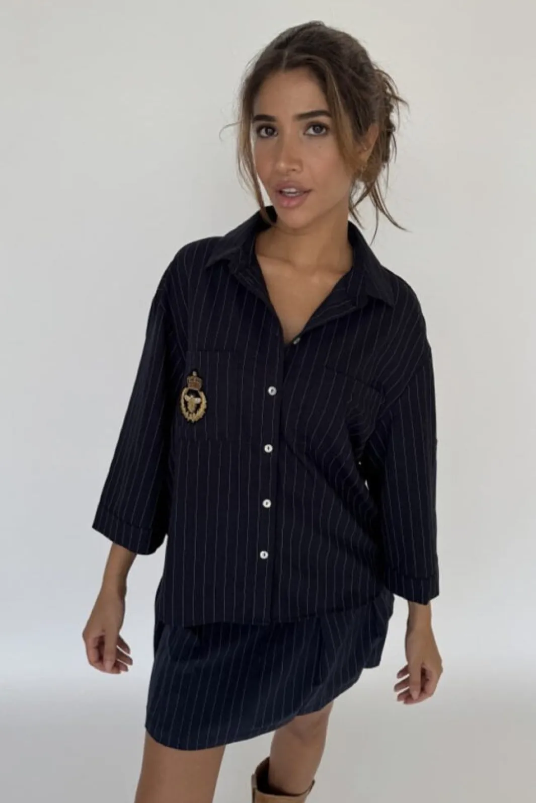 Continue Bluser & Skjorter<Mili Pinstripe Patch 14999