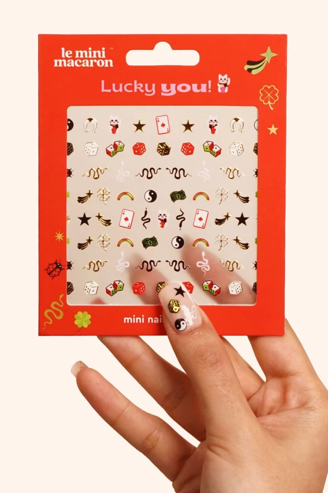 Le Mini Macaron Negle Ting<Mini Nail Stickers NA028