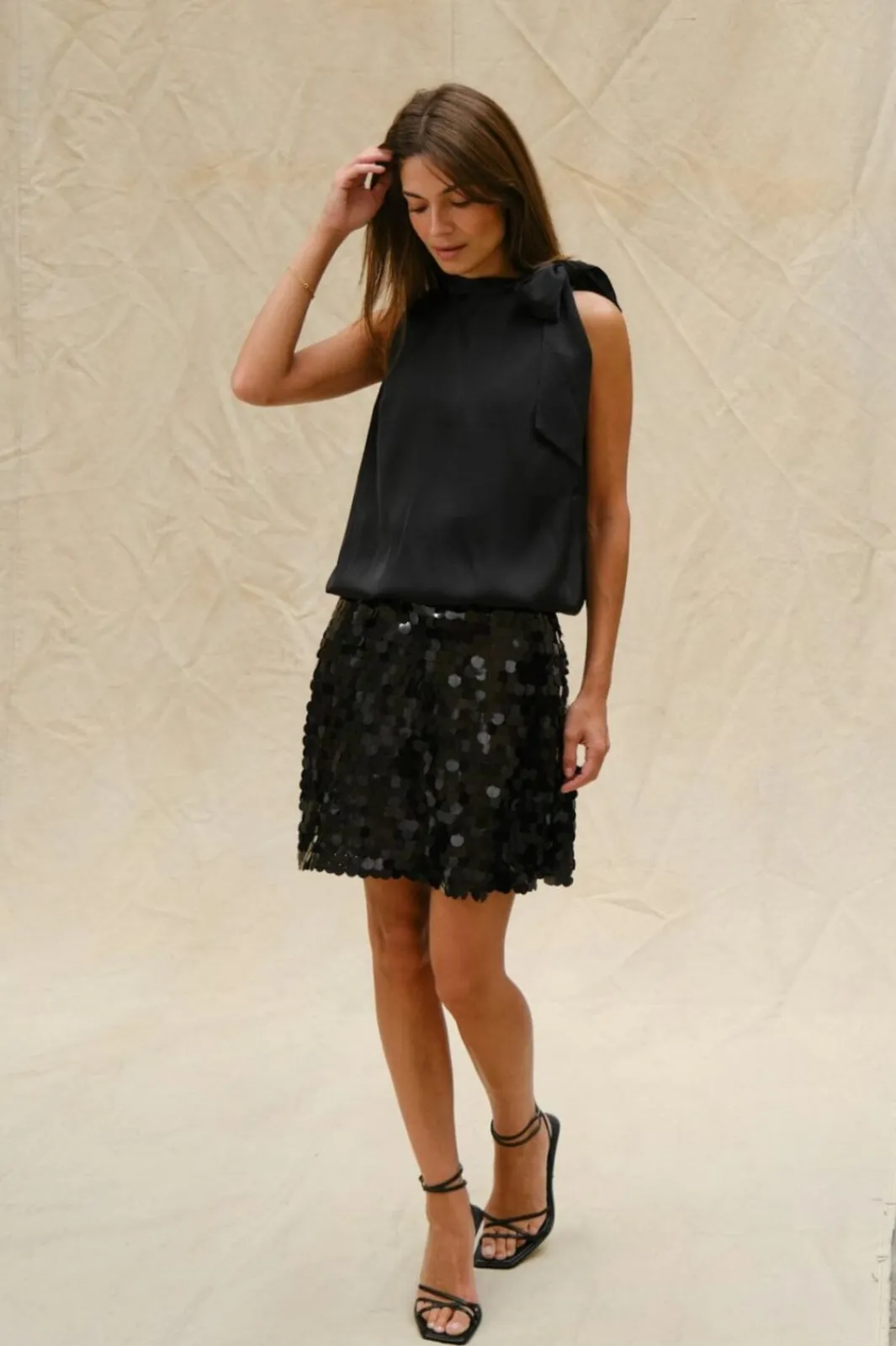 Miva Big Sequins Skirt 165919 Nederdele