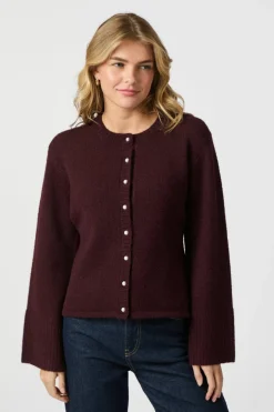 Neo Noir Cardigans|Ammevenligt Tøj<Mixie Knit Cardigan 164837