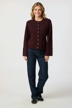 Neo Noir Cardigans|Ammevenligt Tøj<Mixie Knit Cardigan 164837