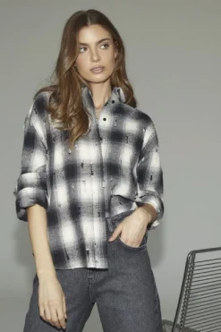 Co´Couture Bluser & Skjorter|Ammevenligt Tøj<Mobycc Check Shirt 35900