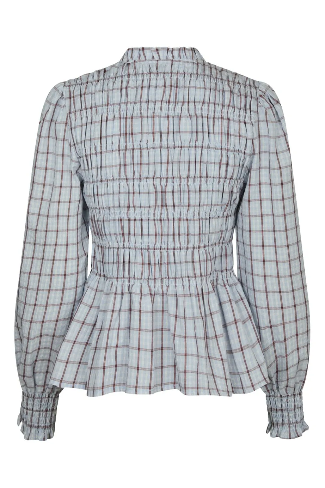 Neo Noir Bluser & Skjorter|Ammevenligt Tøj<Mocca Smock Check Blouse 166900