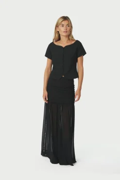 Neo Noir Nederdele<Mori Layered Skirt 166934