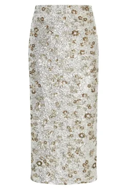 Moss Copenhagen Nederdele<Mschmagnolia Skirt Emb 19473