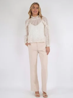 Neo Noir Bluser & Skjorter<Nadira Embroidery Blouse