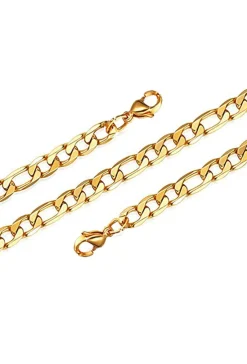 New Necklace Figaro Mesh collierfigaro4mm Halskæder
