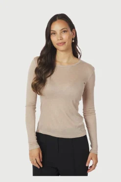 Neo Noir Bluser & Skjorter<Nella Fine Rib Blouse 167271