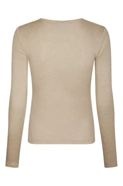 Neo Noir Bluser & Skjorter<Nella Fine Rib Blouse 167271