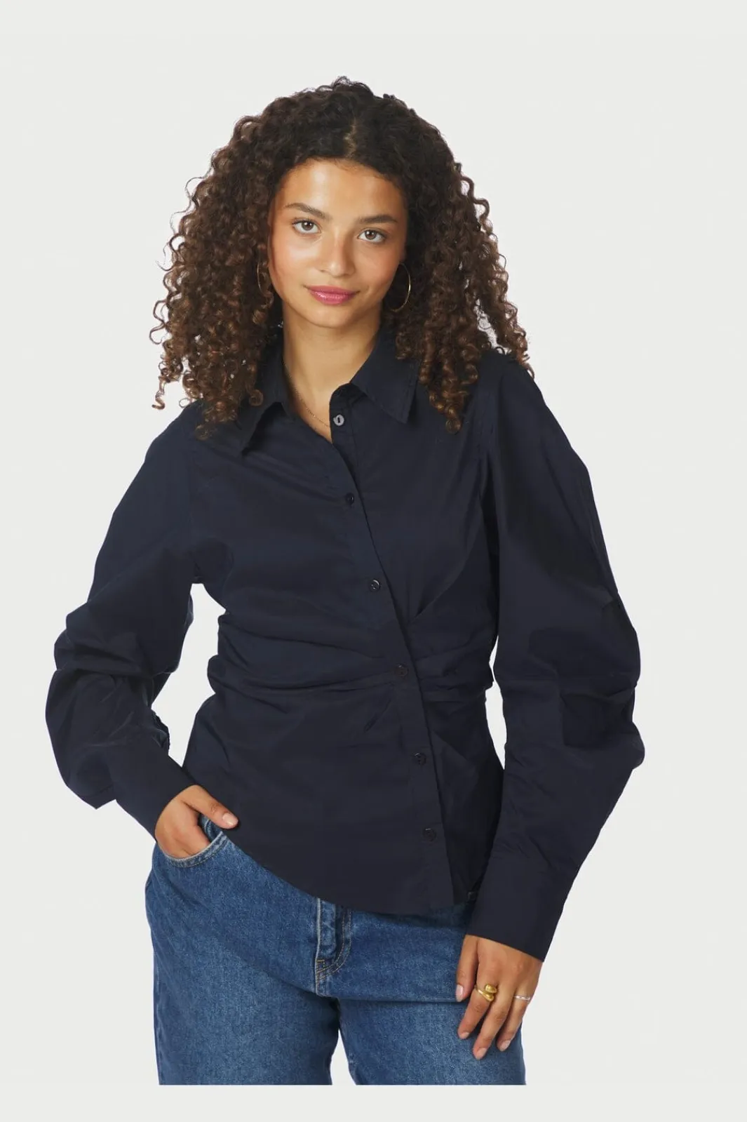 Online Neoella Solid Shirt 167252 Bluser & Skjorter|Ammevenligt Tøj
