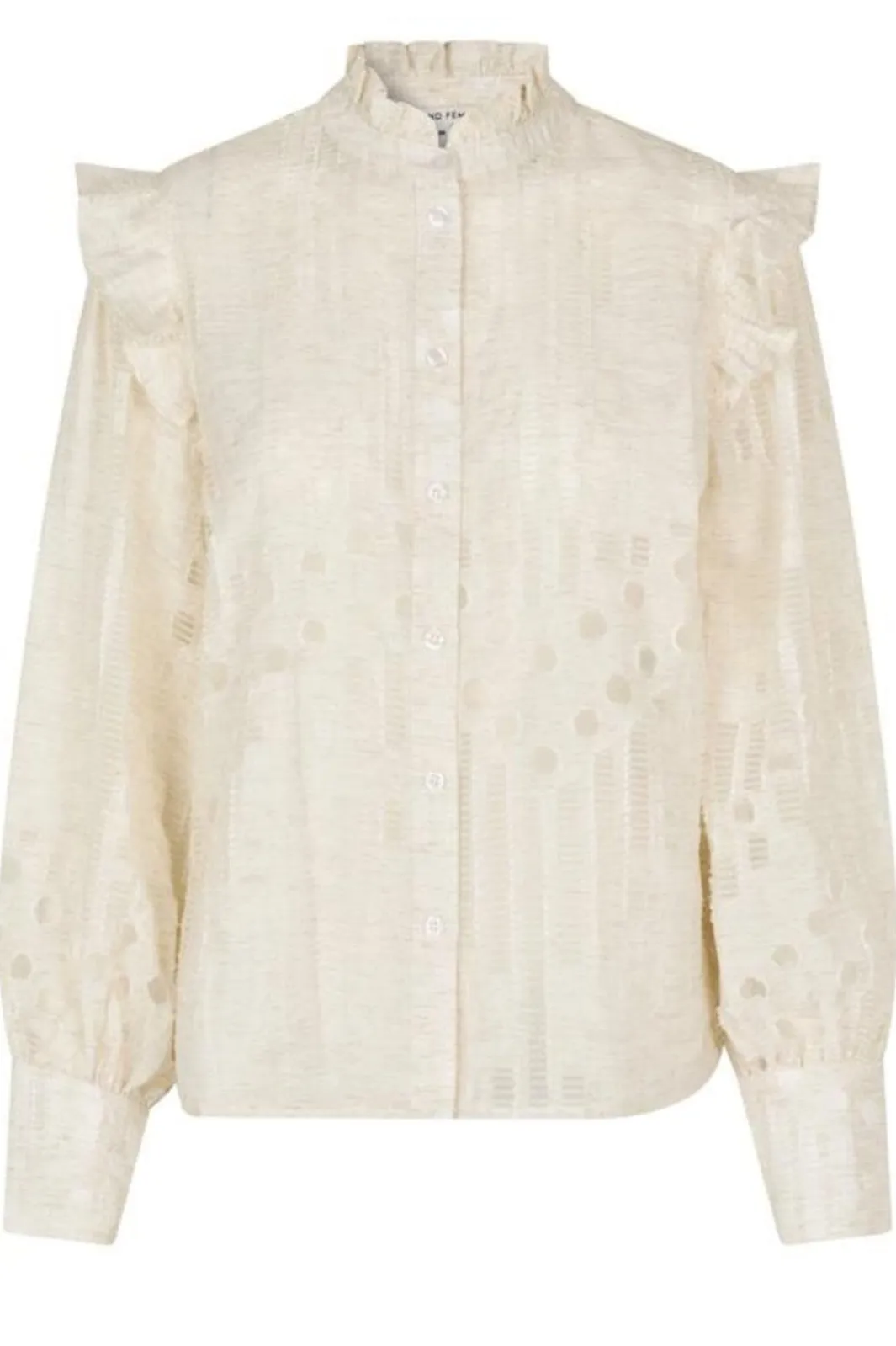 Second Female Bluser & Skjorter|Ammevenligt Tøj<Nete Frill Shirt 59393