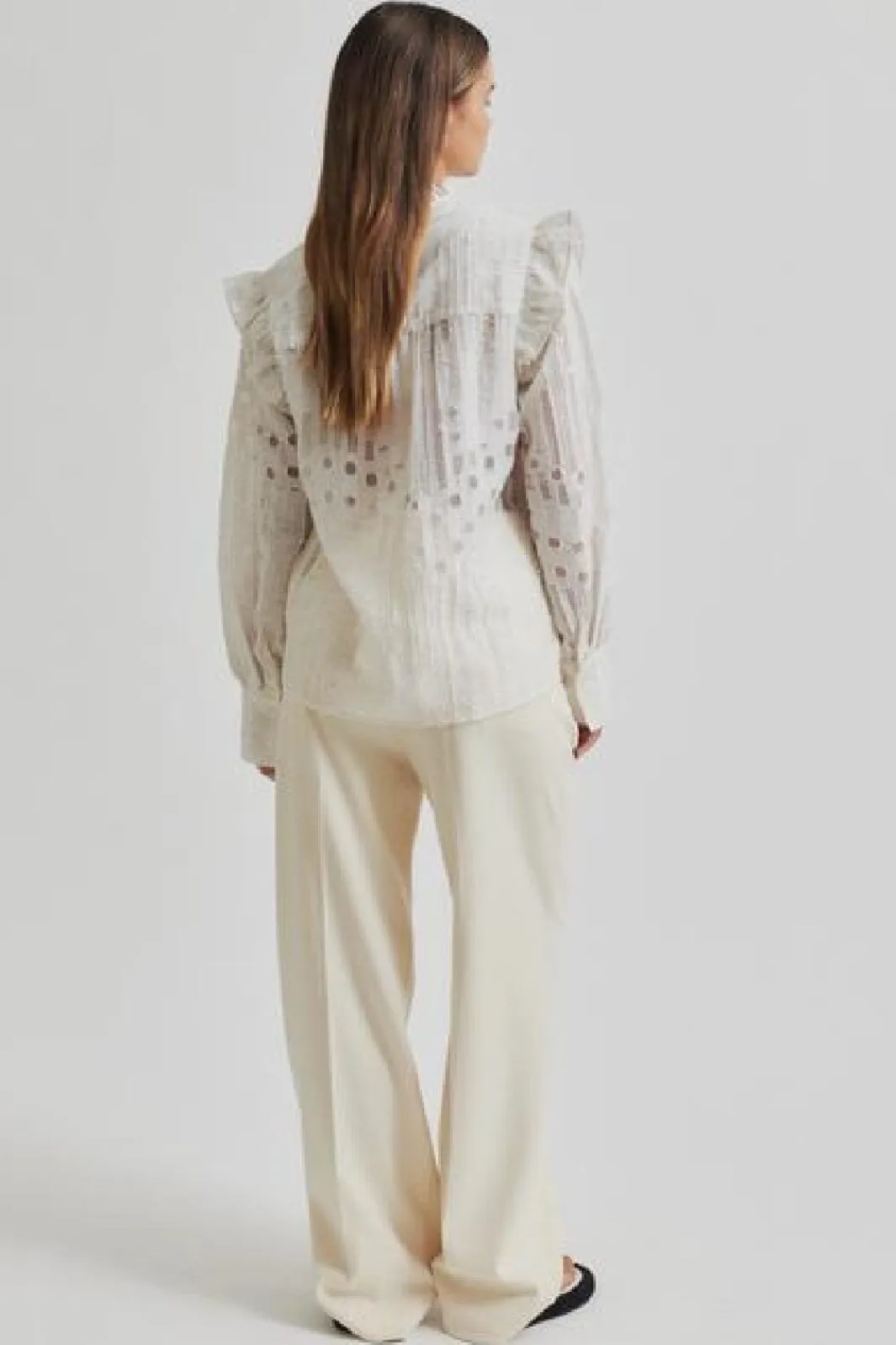 Second Female Bluser & Skjorter|Ammevenligt Tøj<Nete Frill Shirt 59393