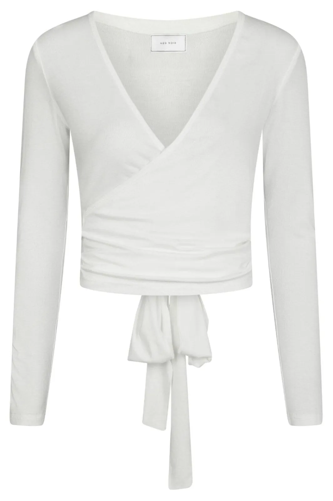 Neo Noir Bluser & Skjorter|Træningstøj<Nia Jersey Wrap Blouse 165501