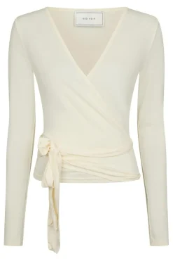 Neo Noir Træningstøj|Bluser & Skjorter<Nia Jersey Wrap Blouse 165501