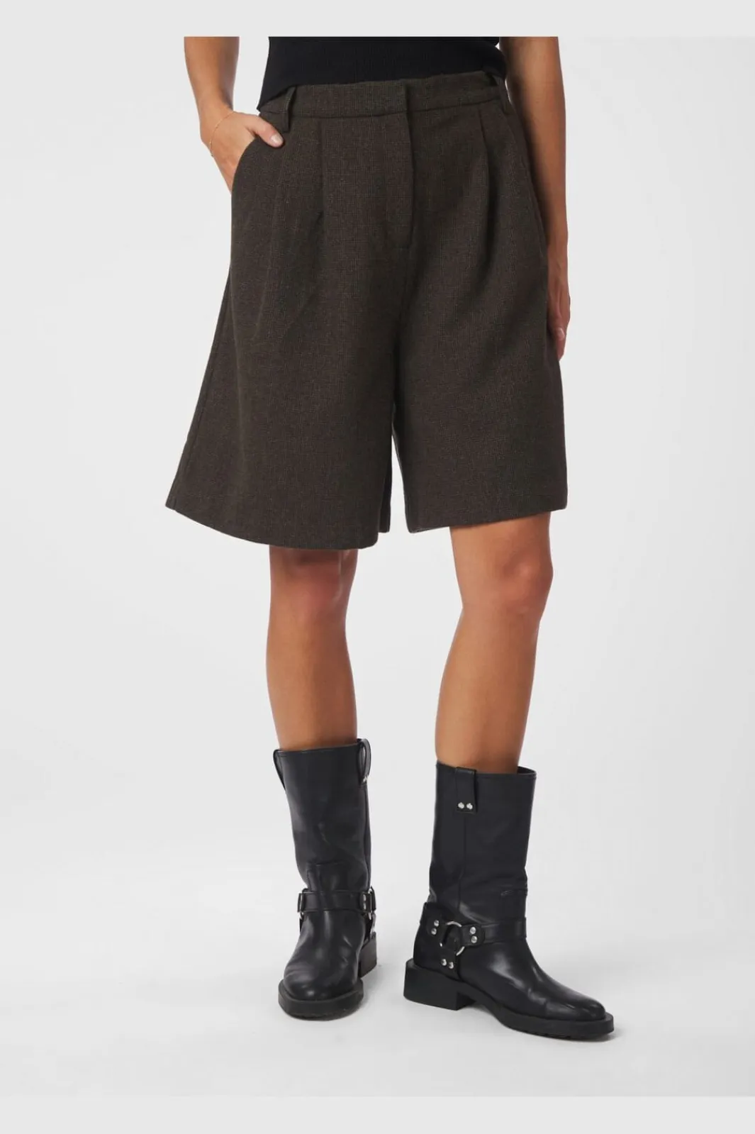 Neo Noir Sæt 🛍️|Shorts<Nika Mini Check Shorts 167169