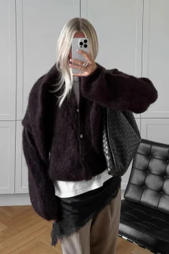 Noella Cardigans|Ammevenligt Tøj<N-Kae Mohair Cardigan 15250003