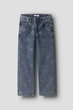 New Nkfrose Wide Rhinestone Jeans 4417-Im T Børn Bukser & Leggings