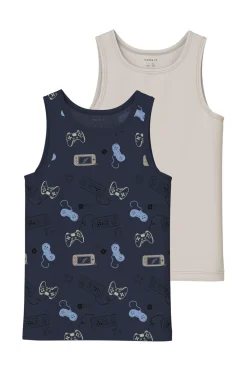 Børn Name It Nattøj & Undertøj<Nkmtank Top Navy Gamer