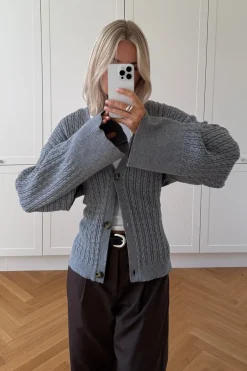 Outlet N-Lenyx Knit 14830001 Cardigans|Ammevenligt Tøj