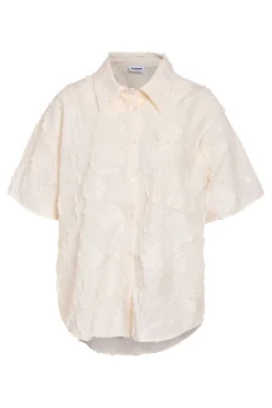 Noisy May Sæt 🛍️|Bluser & Skjorter<Nmalessa S/S Texture Button Down Shirt