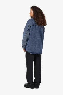 Clearance Nmalva L/S Denim Shacket Az351Mb Bluser & Skjorter