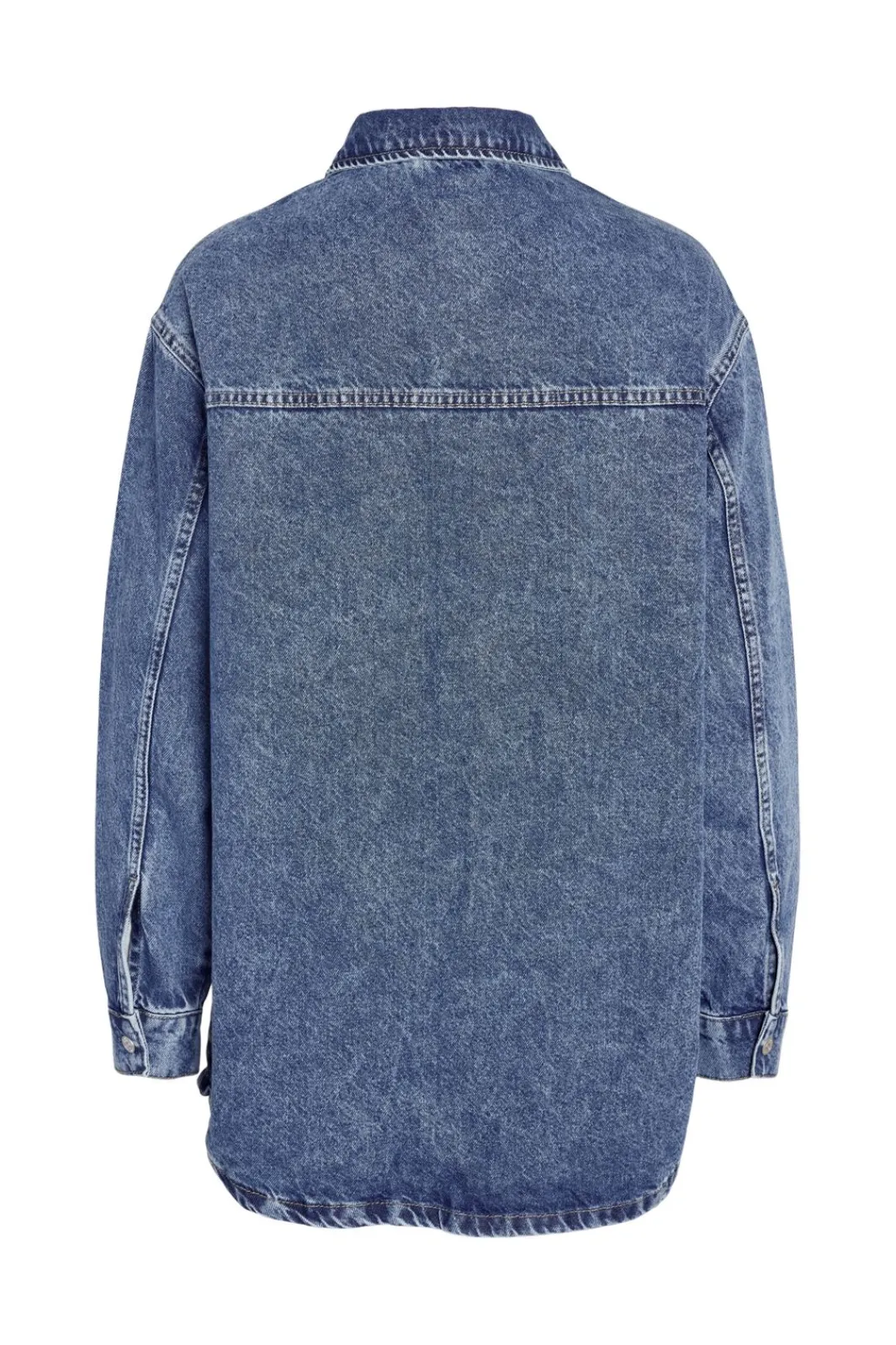 Clearance Nmalva L/S Denim Shacket Az351Mb Bluser & Skjorter