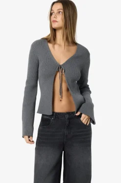 Best Nmaylin L/S Tie Knit Cardigan Dd Cardigans