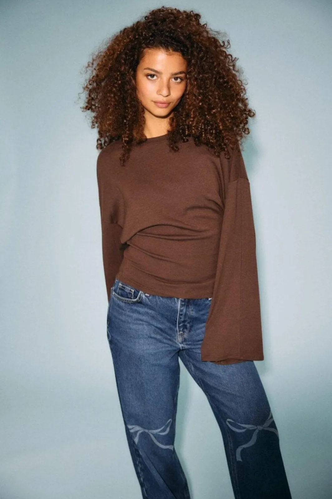 Noisy May Bluser & Skjorter<Nmeden L/S Wide Sleeve Top Fwd