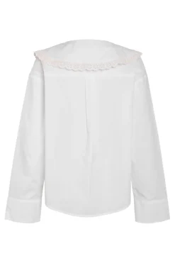 Outlet Nmeliza L/S Embr Collar Shirt Bluser & Skjorter
