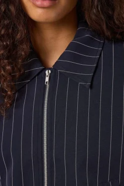 Noisy May Sæt 🛍️|Overtøj & Jakker<Nmella L/S Pinstripe Jacket Fwd