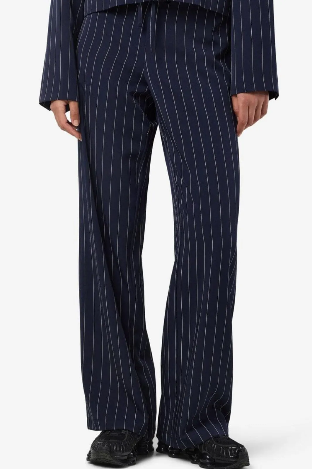 New Nmella Nw Pinstripe Pants Fwd Sæt 🛍️|Bukser, Jeans & Leggings