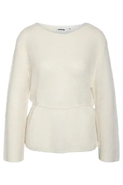 Noisy May Strik|Bluser & Skjorter<Nmesme L/S O-Neck Tie Knit Fwd