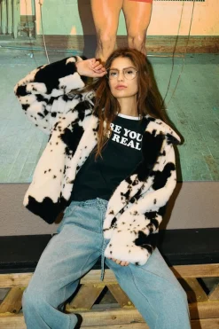 New Nmeve Fur Jacket Overtøj & Jakker